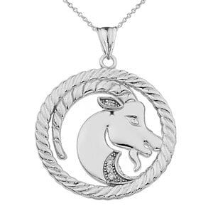 .925 Sterling Silver 19mm Tall  Zodiac Pendant for GEMINI *FREE SHIPPING*